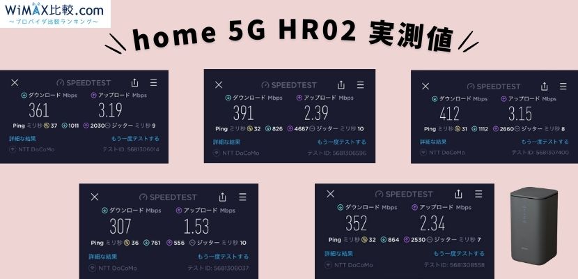 ドコモのホームルーターhome 5G HR02を実機レビュー！HR01との