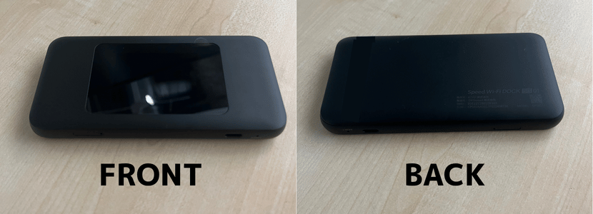 Speed Wi-Fi DOCK 5G 01本体の外観