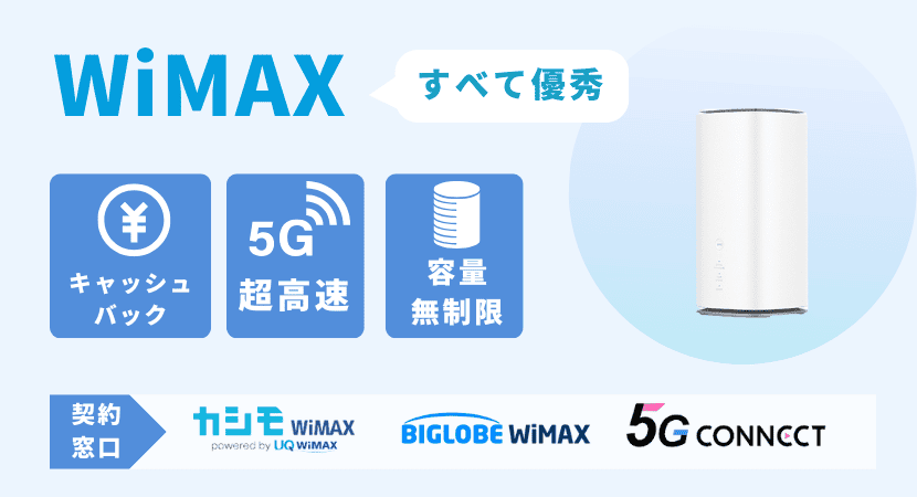 WiMAXのホームルーターL13の特徴