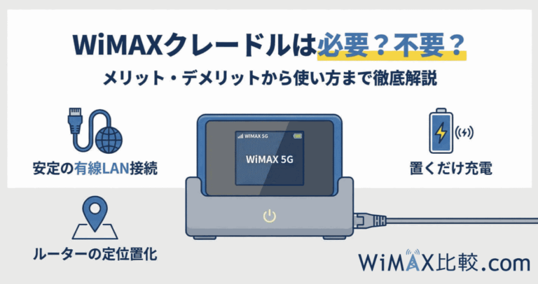 WiMAXクレードルは必要？メリット・デメリットと対応機種を徹底解説 